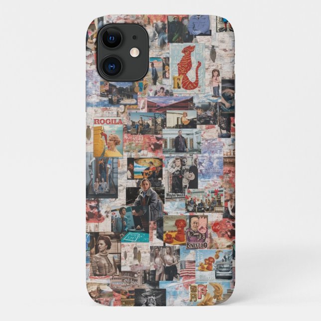 Retro Collage Art Coque mobile (Dos)