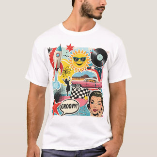 Retro Collage Surrealism Aesthetic Graphic T-Shirt