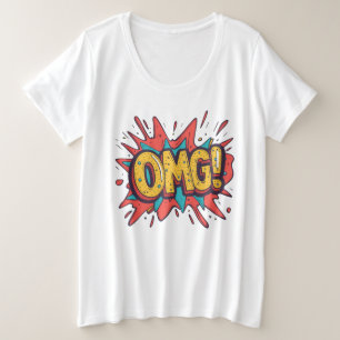 Retro Comic "OMG !" Pop Art Streetwear Tee