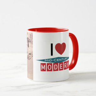 Rétro conception moderne - MCM d'amour d'I tasse