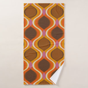 Retro courbe sans couture motif. wallp style les a