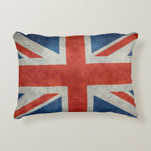 Rétro coussin d'accent de drapeau britannique