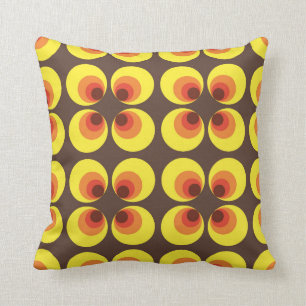 Rétro coussin de cercles