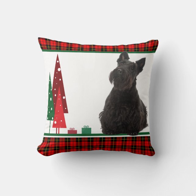 Rétro coussin de Noël de Scottie (Recto)