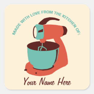 Rétro "de la cuisine" des autocollants