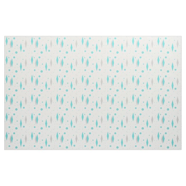 Rétro diamant de turquoise et tissu de coton de (Yard)