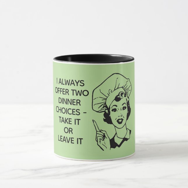 Retro Dîner Choix Mug (Centre)