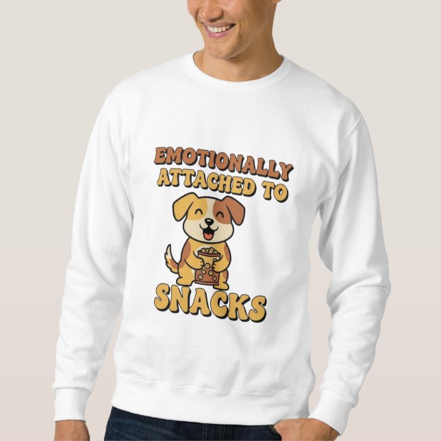 Retro Dog Emotionally Attached Men’s Sweatshirt (Devant)