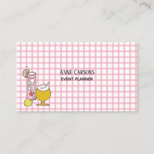 Retro Drink Simple Carte de visite