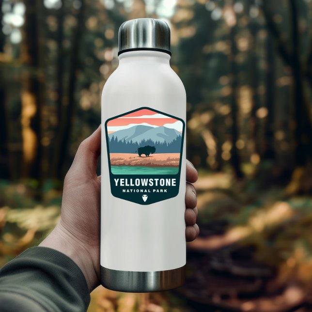 Rétro du parc national de Yellowstone | Sticker Di (Yellowstone National Park Sticker)