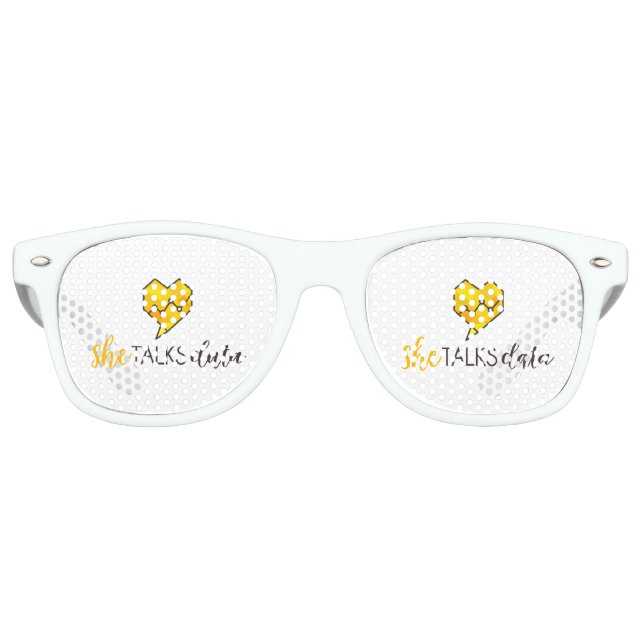 Retro Elle Parle De Lunettes De Fête De Données (Devant)