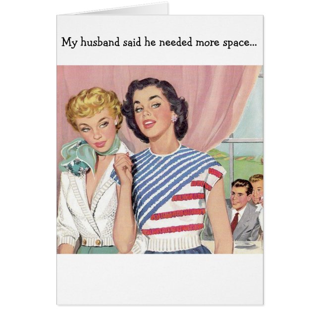 Rétro épouse - mari verrouillé dehors, (Devant)