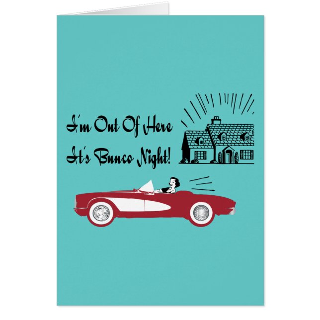 Rétro et vintage convertible rouge de Bunco (Devant)