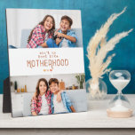 Retro Fête des Mères 2 Photos Plaques personnalisé<br><div class="desc">Retro Fête des Mères 2 Photos Plaques personnalisées</div>