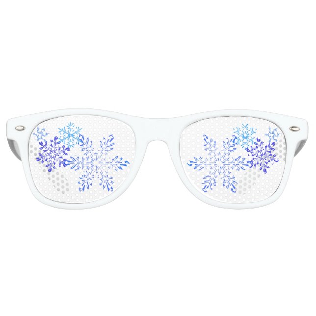 Retro Flammes de neige Fête Favoriser les lunettes de so (Devant)