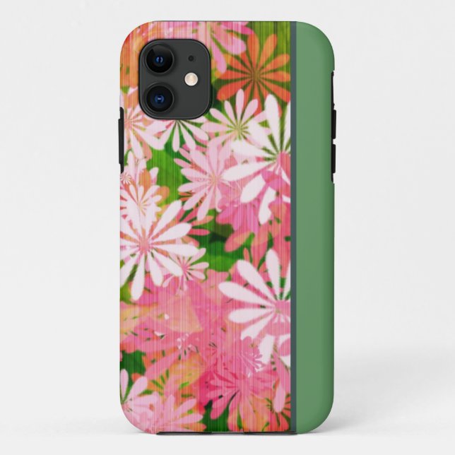 Retro Floral iPhone 5 Coque (Dos)