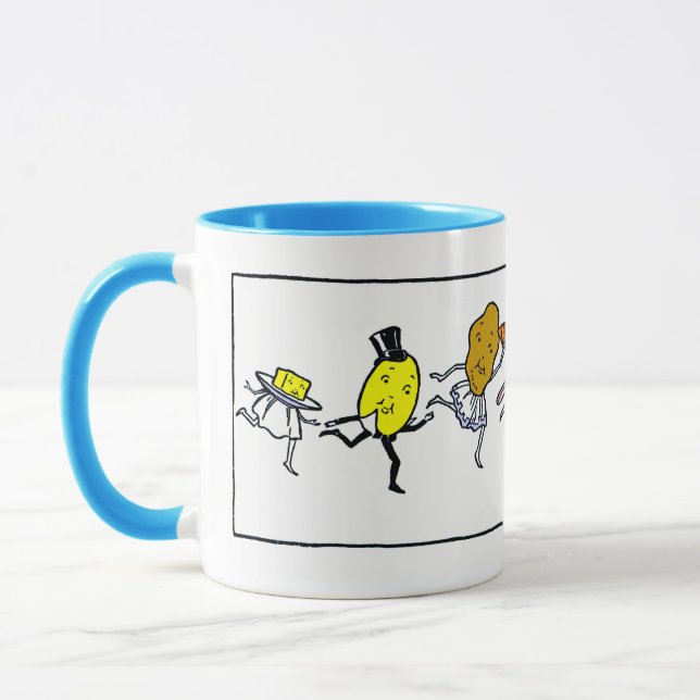 Retro Foods Cuisine Art Café Mug (Gauche)
