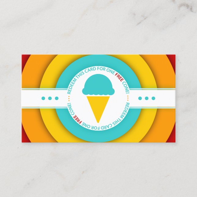rétro FREE ICE CREAM CONE coupon (Devant)