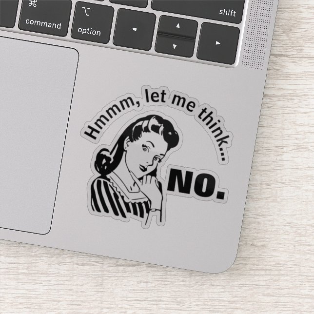 Retro Funny No Sticker (Détail)