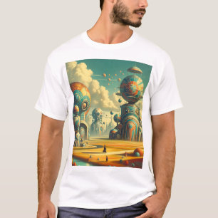 Retro Futurism Wonderland - T-shirt Rétrofuturisme