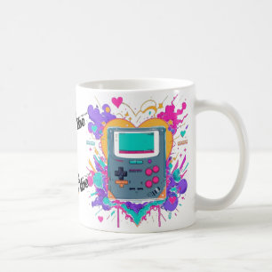 Retro Gamer Mug - Colorful 90s Gameboy Art
