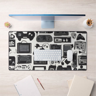Retro Gaming Gadget Collage Mouse Pad