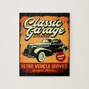 RETRO   GARAGE CLASSIQUE   PUZZLE