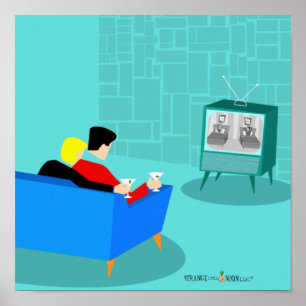 Retro Gay Couple Print, Value Poster Paper (Matte)