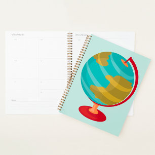Retro Globe Illustration Vintage Earth Map