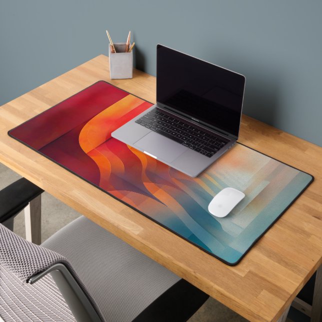 Retro Glow Arches – Abstract Mid-Century (Bureau 2)