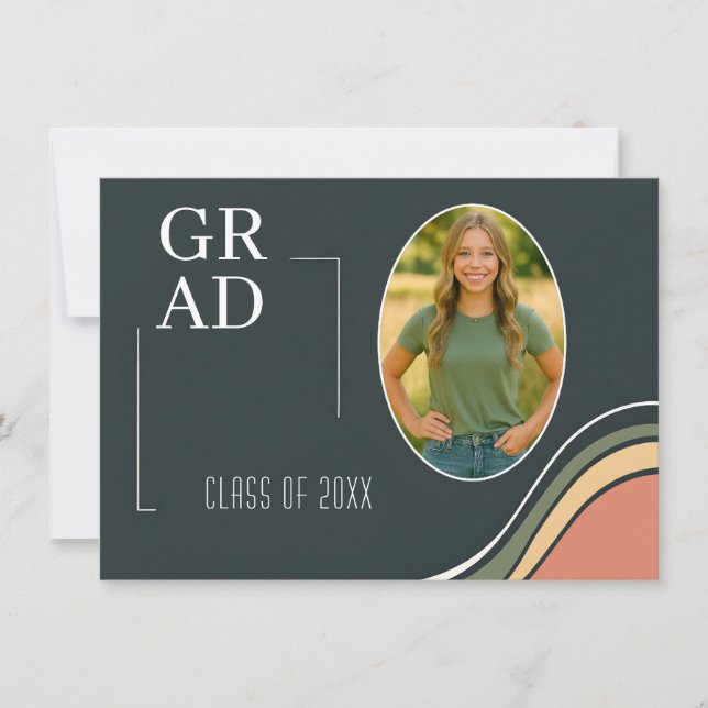 Retro Graduation Party Invitation (Devant)