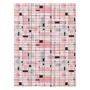Rétro grille rose et nappe de Starbursts