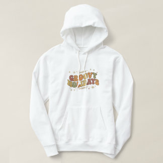 Retro Groovy Vacances Sweat à Capuche Vintage 70s