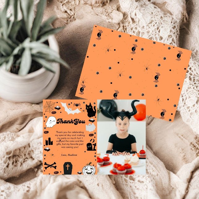 Retro grovvy carte de remerciements d'anniversaire (Créateur téléchargé)