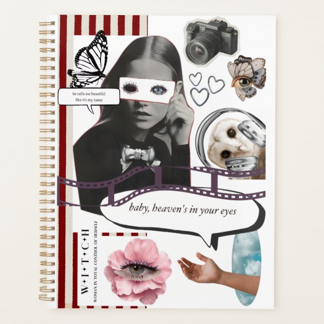 Retro Grunge Coquette Aesthetic Photo Collage (Devant)