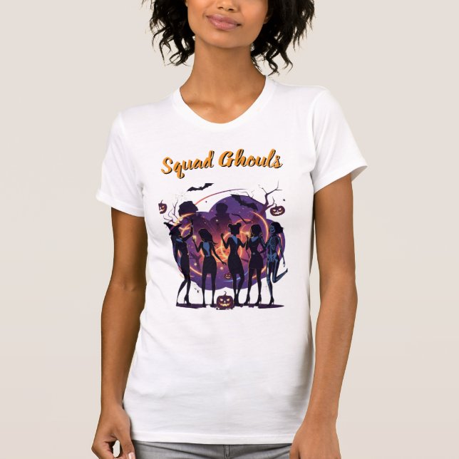 Retro Halloween Squad Ghouls Women's T-Shirt (Devant)