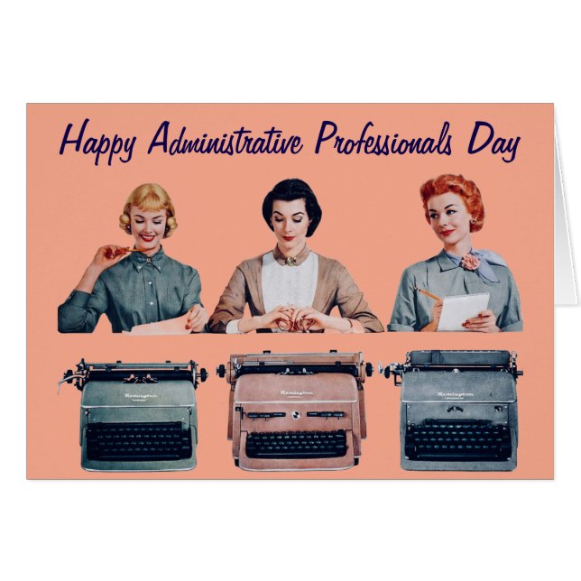 Retro Happy Administrative Professionals Day  (Devant horizontal)