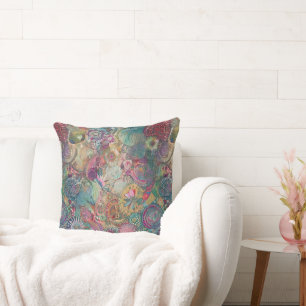Retro Hippie : Coussin Carré Imaginaire