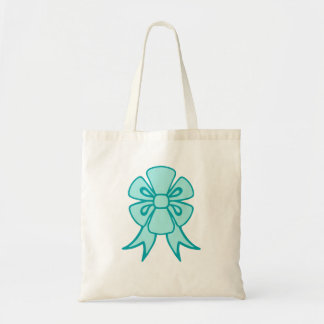 Retro Holiday Aqua Bow Sac fourre-tout Cadeau