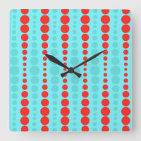 Rétro horloge murale d'acrylique de points de