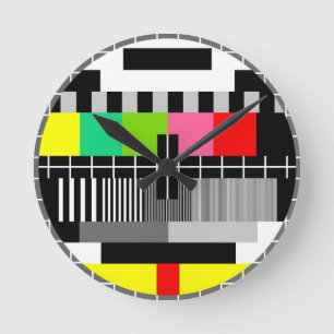 Rétro horloge murale de télévision