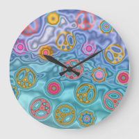 Rétro horloge paisible des ressacs 60s