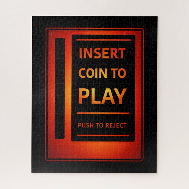 Retro Insert Coin to Play 520-Piece Puzzle (Vertical)