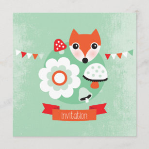 Invitations Faire Part Cartes Anniversaire Renard Zazzle Fr