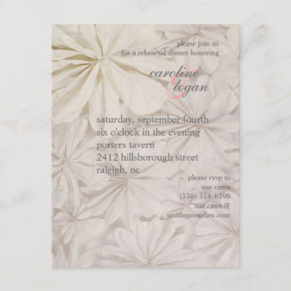 rétro invitation de dîner de répétition