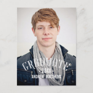 Rétro invitation de fête de remise des diplômes du