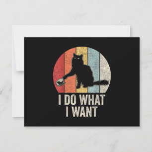 Rétro Je Fais Ce Que Je Veux Chat Chemise Amoureux