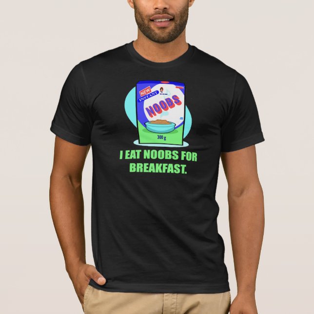 Rétro je mange Noobs pour le T-shirts de petit (Devant)