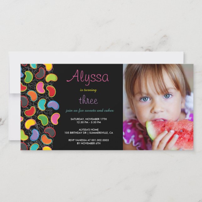 Retro Jellybean Pop Sweet Candy Whimsical Annivers (Devant)