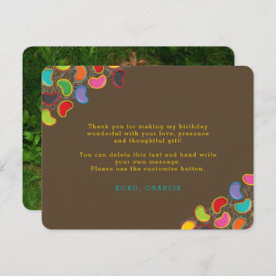 Retro Jellybeans Pop Kid's Birthday Carte de remer